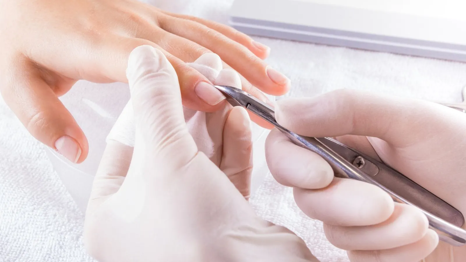 Manicure cuticle care at Tustin nail spa